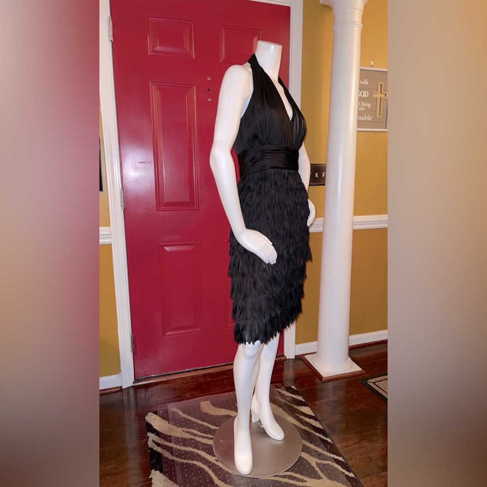 JS Collection Feather Style Halter Dress - Picture 8 of 13